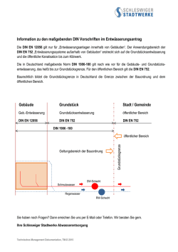 Information DIN Vorschriften im Entw&auml;sserungsantrag