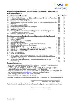 Verzeichnis der Werkzeuge, Messger&auml;te und technischen