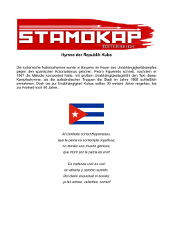 Hymne der Republik Kuba