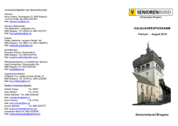 Halbjahrprogramm Februar &ndash; August 2016