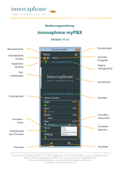 Anleitung innovaphone myPBX