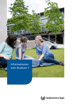 Informationen zum Studium 1