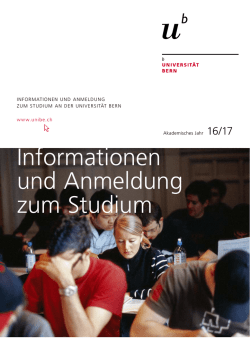 Informationen und Anmeldung zum Studium