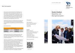 Duales Studium Wasserbau und Bauingenieurwesen - Wasser