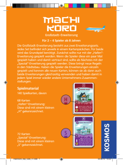 Anleitung: Machi Koro - Großstadt-Erweiterung
