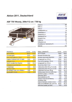 ASF 75V Woody, 209x112 cm I 750 kg