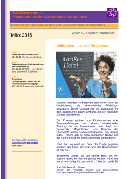 Newsletter 39_2009 - Evangelisches Dekanat Runkel