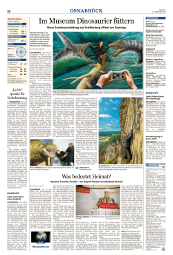 Im Museum Dinosaurier f&uuml;ttern