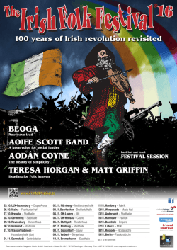 Irish Folk Festival Presseinfo 2016 de luxe