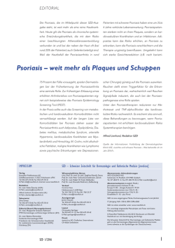 Psoriasis – weit mehr als Plaques und Schuppen