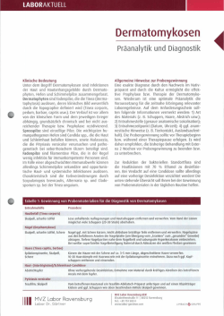 Dermatomykosen - Labor Dr. Gärtner