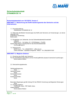 Sicherheitsdatenblatt DYNAMON SX 14