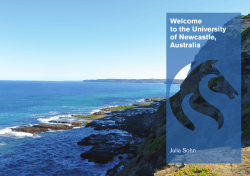 Welcome to the University of Newcastle, Australia