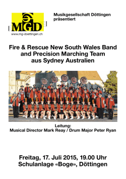 Fire & Rescue New South Wales Band and Precision Marching