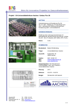 1.54 Universitätsklinikum Aachen / Umbau Flur 26