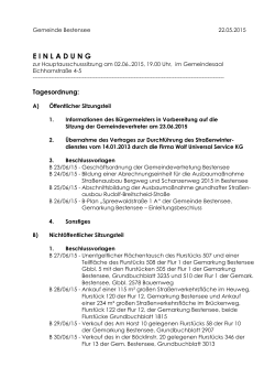 HA-Sitzung am 02.06.2015