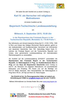 Karl IV. als Herrscher mit religiösen Motivationen Bayerisch
