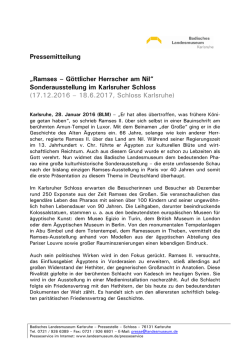 Ramses &ndash; G&ouml;ttlicher Herrscher am Nil