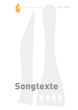 Ein PDF mit allen Songtexten zum gibts hier