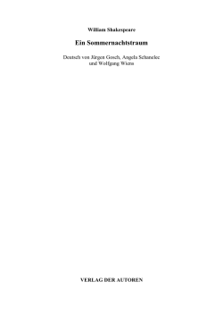 Shakespeare_Ein Sommernachtstraum (Gosch, Schanelec) - HS-OWL