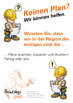 Keinen Plan? - Printshop plus