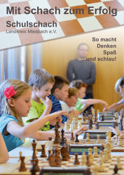 Mit Schach zum Erfolg - Schulschach im Landkreis Miesbach