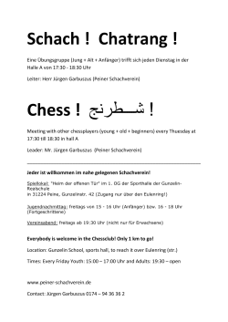 Schach Woltorfer (1) - Peiner Schachverein von 1933