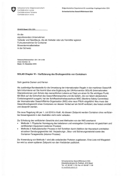 Informationen des Schweizerischen Seeschifffahrtsamts