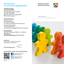Inklusionsb&uuml;ro f&uuml;r schulische Angelegenheiten