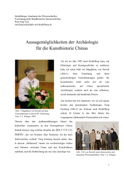 Dr. Suey-ling Tsai, Heidelberger Akademie der Wissenschaften