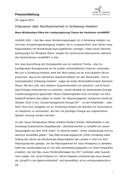Pressemitteilung Diskussion über Rechtssicherheit in Schleswig