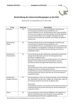 Nach kurzer Diskussion beschlie&szlig;t die StuKo folgende
