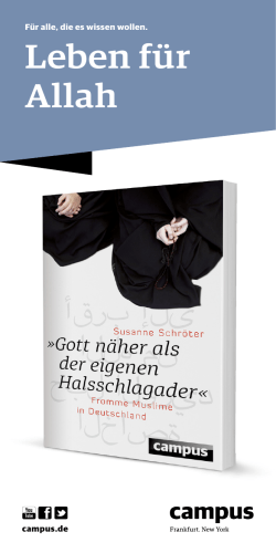Leben für Allah - Frankfurter Forschungszentrum Globaler Islam