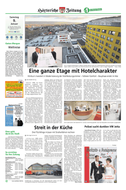 Eine ganze Etage mit Hotelcharakter