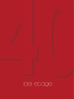 40 Jahre bel etage - Galerie Bel Etage