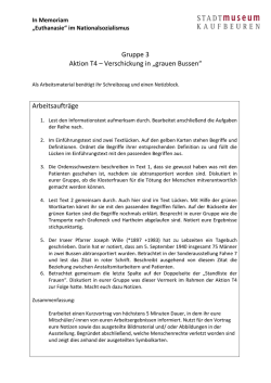 Gruppe 3_Aktion T4 Verschickung in grauen Bussen