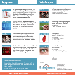 Programm Talk-Runden Talk-Runden - Herzpraxis Dr. med. Volkmar