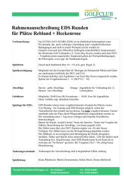 EDS-Runden Rahmenausschreibung