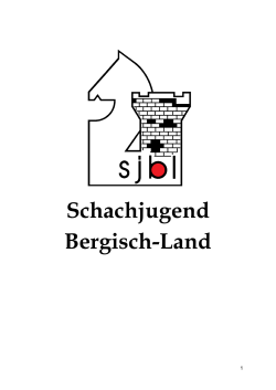 Ausschreibung - Schachbezirk Bergisch-Land