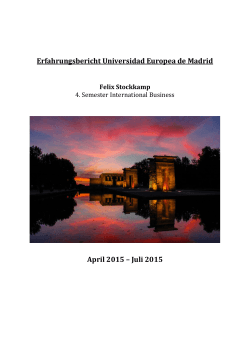 Erfahrungsbericht Universidad Europea de Madrid