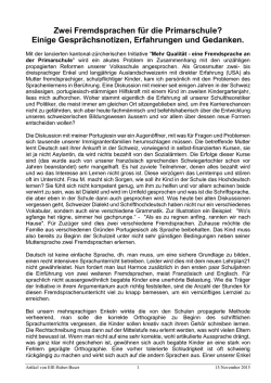 Effi Huber-Buser - Fremdsprachen
