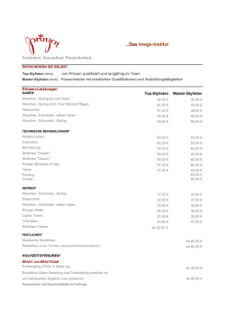 Preisliste Stand 8-2015