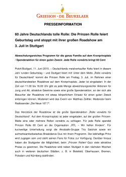 PM_Prinzen Rolle_Roadshow Ankündigung Stuttgart