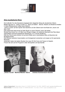 Eine musikalische Reise