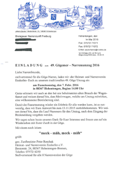 G&ouml;ge-Narren Hohenteng - Breisgauer Narrenzunft