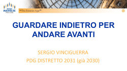 1 VINCIGUERRA - ROTARY INSTITUTE 2015 Milano