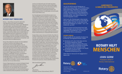RI-Motto 2016/17 - Ordner - John F. Germ, RI Präsident 2016/17