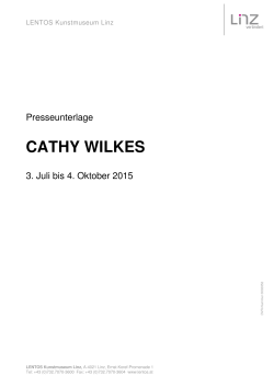 Informationsunterlage Cathy Wilkes (PDF, 294 kB )