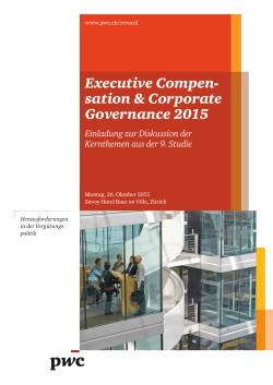 Executive Compen- sation & Corporate Governance 2015