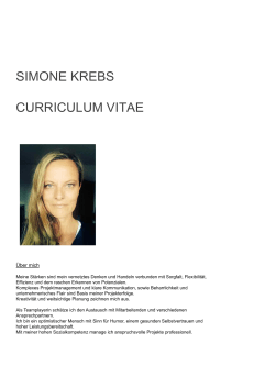 CV - Simone Krebs
